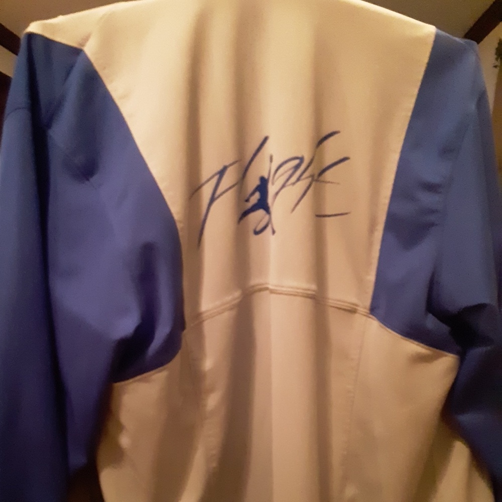 Air Jordan Flight jacket..Military Blue J4's